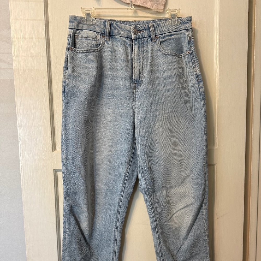 AE American Eagle curvy mom jeans strigid